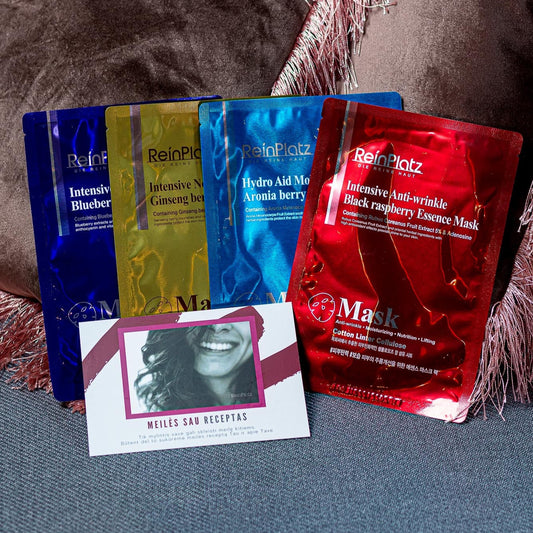 Įvairių veido kaukių rinkinys (10vnt.)