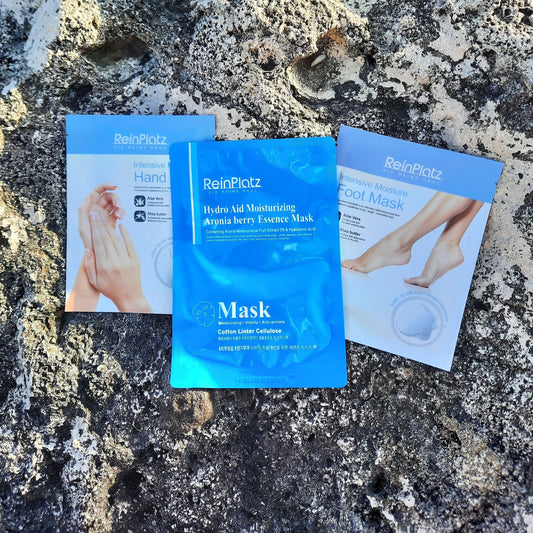 Aronijos veido, rankų ir pėdų kaukių rinkinys (3vnt.)